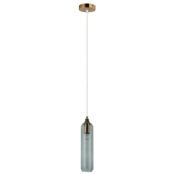 Manga Glass Cylinder Pendant Light Blue
