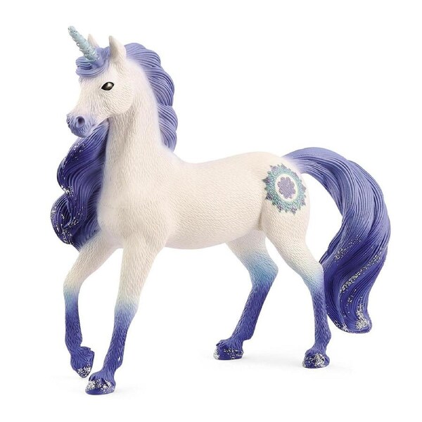 Schleich Kids/Childrens Toy Play Replica Figurine Mandala Unicorn Stallion 7y+