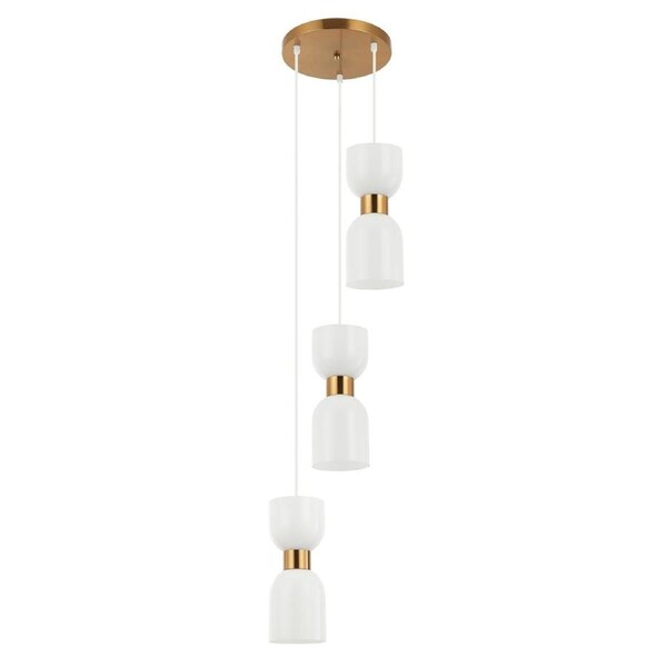 Clessidra Multiple Round Base Pendant Light Opal