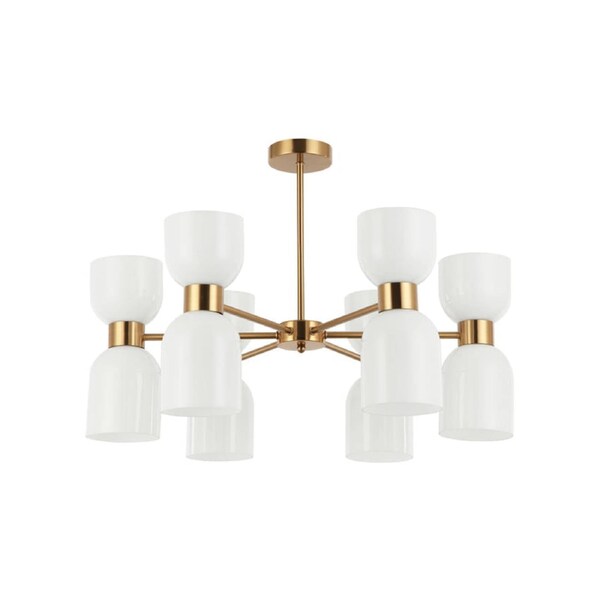 Clessidra 12 Round Base Pendant Light Opal