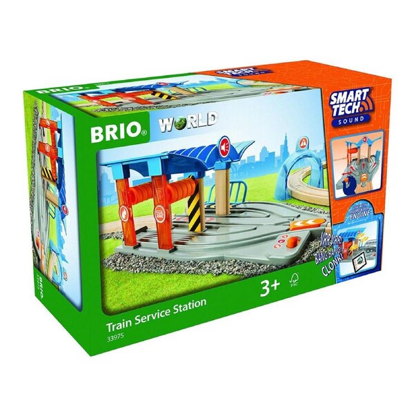 2pc Brio Smart Tech Train Service Station Kids/Childrens Pretend Play Toy 3y+