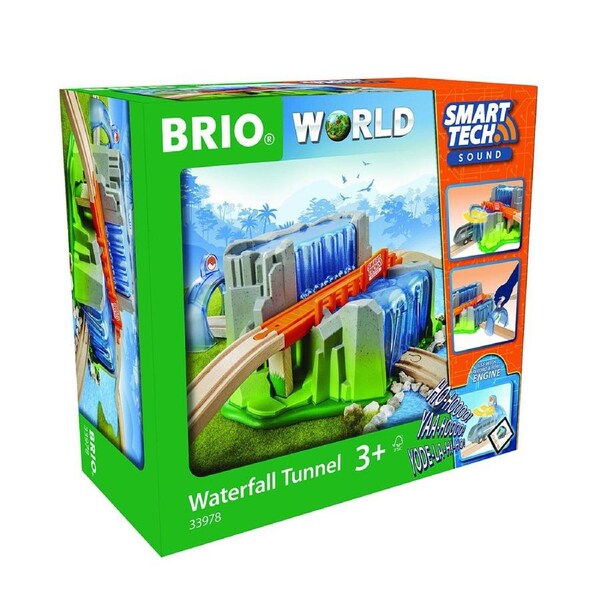 4pc Brio Smart Tech Waterfall Tunnel Kids/Childrens Pretend Play Toy 3y+