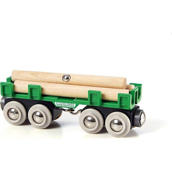 4pc Brio Lumber Loading Wagon Kids/Childrens Interactive Pretend Play Toy 3y+
