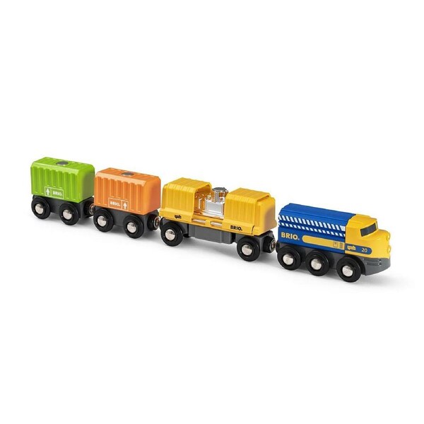 7pc Brio Three-Wagon Cargo Train Kids/Childrens Pretend Play Interactive Toy 3y+