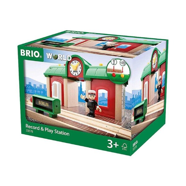 3pc Brio Record & Interactive Play Station Kids/Childrens Pretend Play Toy 3y+