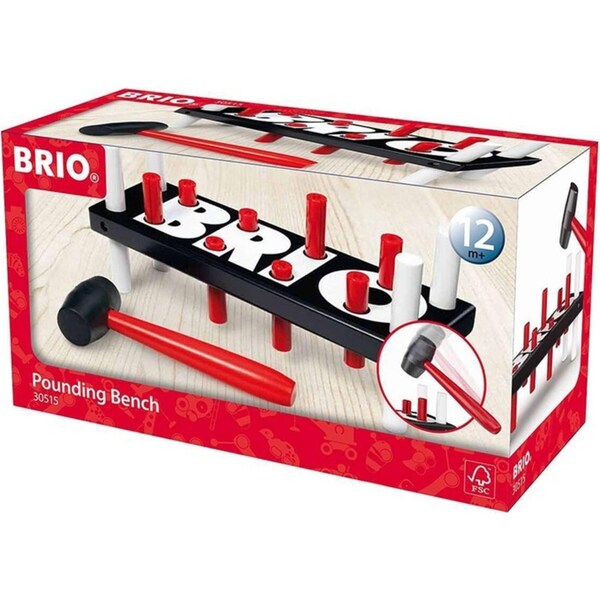 Brio Pounding Bench Kids/Childrens Interactive Fun Play Toy Playset 12M+