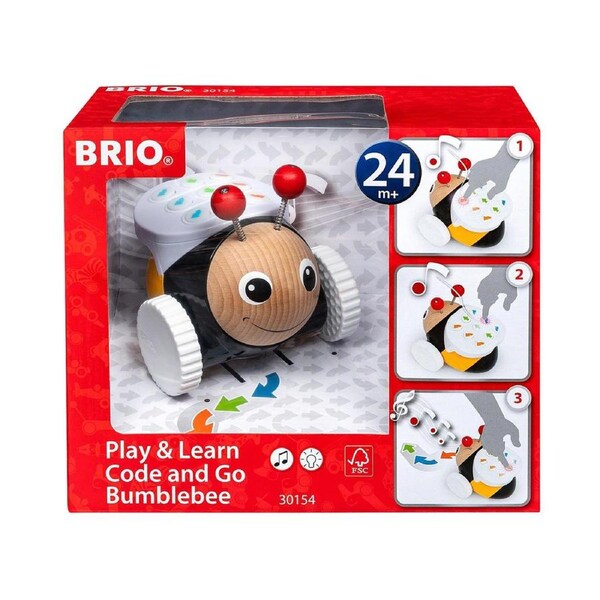 Brio Code and Go Bumblebee Kids/Childrens Interactive Educational Play Toy 12M+