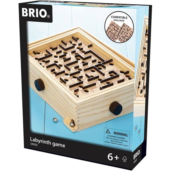 Brio Game - Labyrinth Game Kids/Childrens Wooden Interactive Play Toy 6Y+
