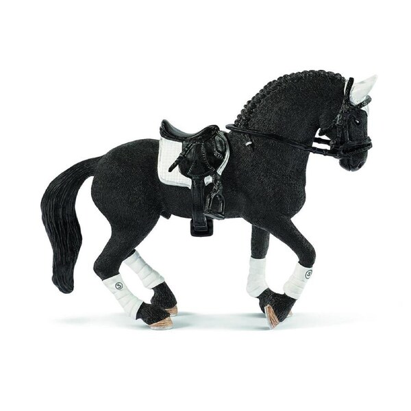 Schleich Kids/Childrens Toy Figurine Frisian Stallion Riding Tournament 5y+