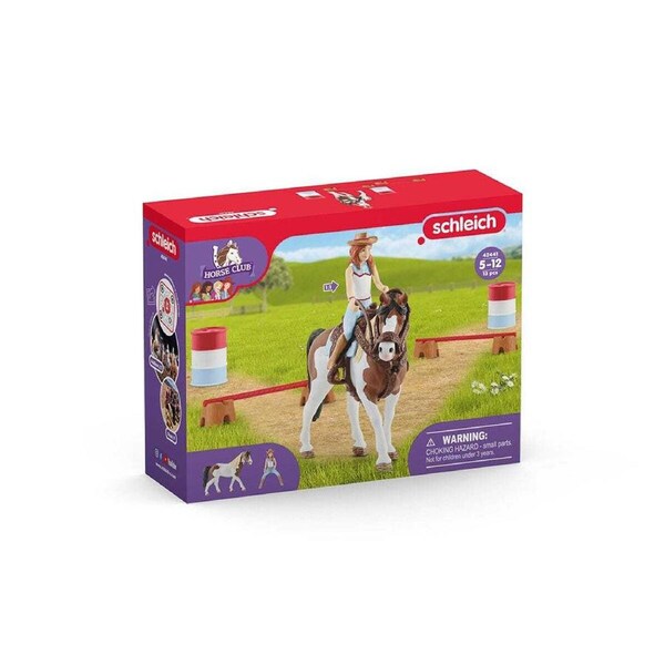 Schleich Kids Toy Figurine Horse Club Hannah's Western Riding Pretend Set 3y+