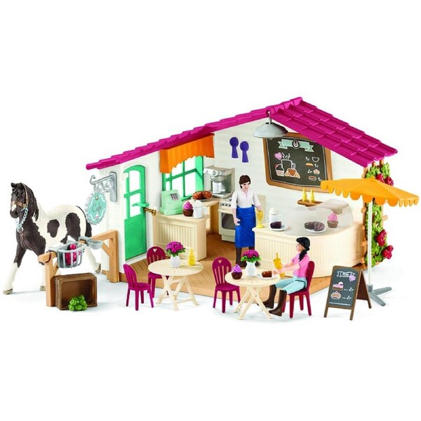 Schleich Kids/Childrens Toy Play Replica Figurine Rider Café Playset 3y+