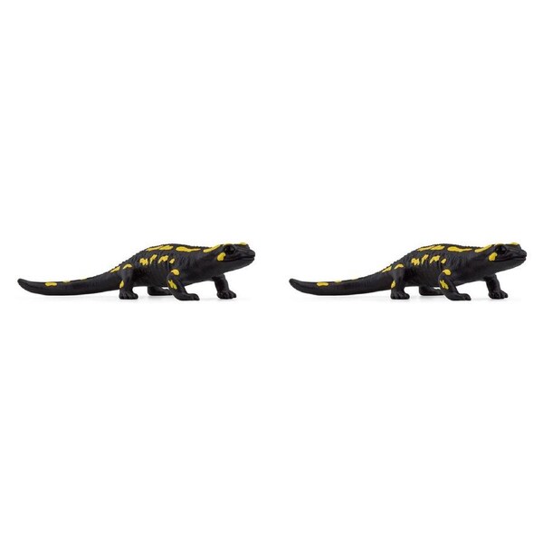 2x Schleich Kids/Childrens Toy Play Action Replica Figurine Fire Salamander 3y+