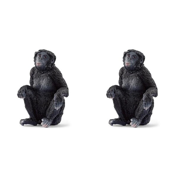 2x Schleich Kids/Childrens Toy Play Action Replica Figurine Bonobo Female 3y+
