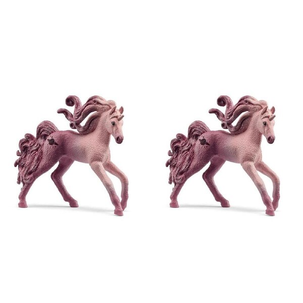 2x Schleich Kids/Childrens Toy Play Figurine Collectibles Unicorn Saturnia