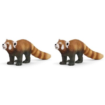 2x Schleich Kids/Childrens Toy Play Figurine Red Panda Pretend