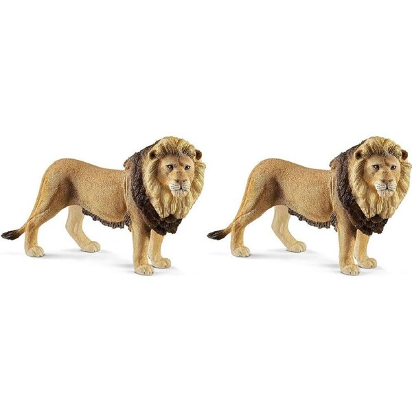 2x Schleich Kids/Childrens Toy Play Replica Figurine Lion Pretend Animal 3y+