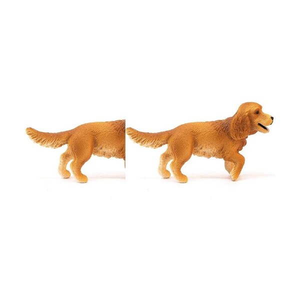 2x Schleich Kids/Childrens Toy Play Replica Figurine English Cocker Spaniel 3y+
