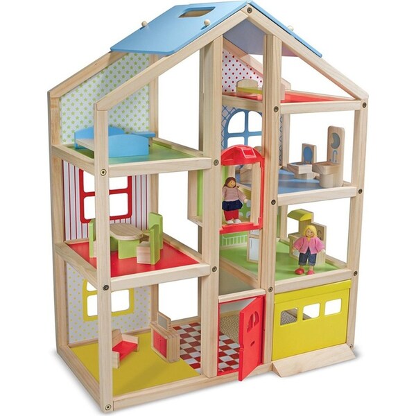Melissa & Doug Hi-Rise Dollhouse Kids/Childrens Interactive Play Toy 3+