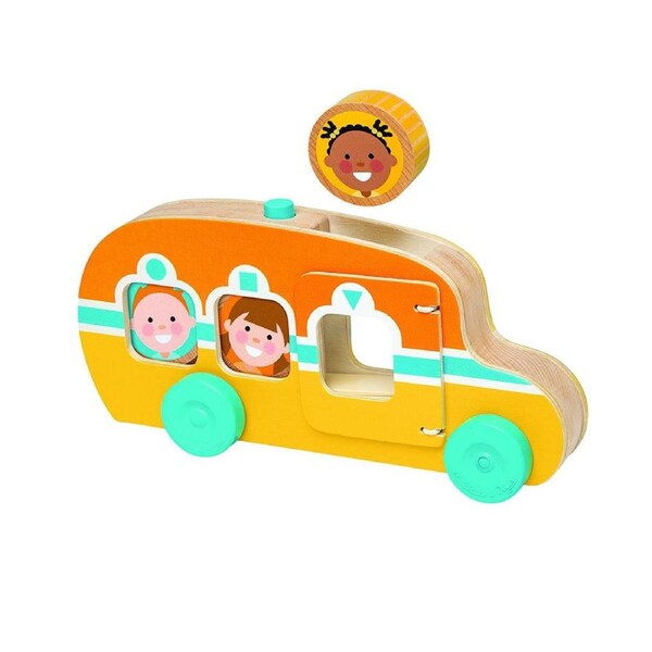 Melissa & Doug Go Tots Roll & Ride Bus Kids/Childrens Interactive Toy 1+