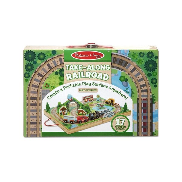 Melissa & Doug Take-Along Railroad Kids/Childrens Interactive Play Toy 3+