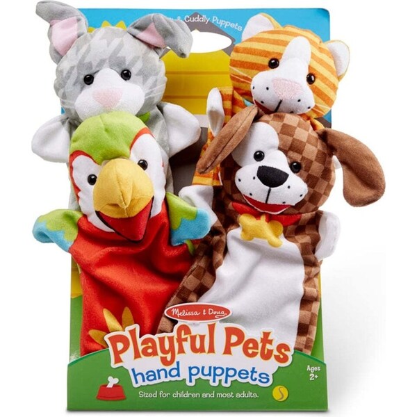 Melissa & Doug Hand Puppets Playful Pets Kids/Childrens Interactive Toy 2+
