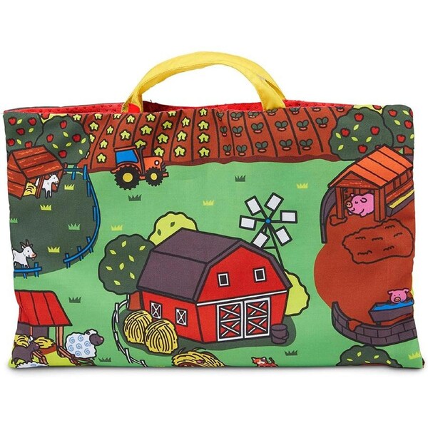 Melissa & Doug Take-Along Farm Play Mat Kids/Childrens Interactive Toy 6m+