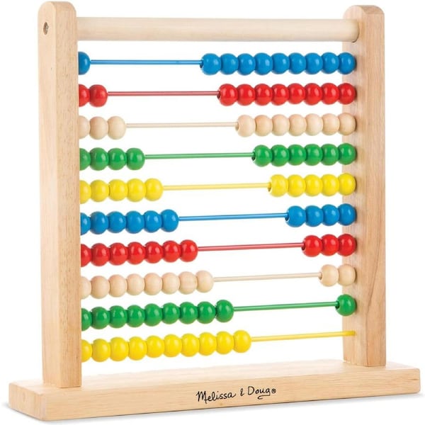 Melissa & Doug Wooden Abacus Kids/Childrens Interactive Pretend Play Toy 3+