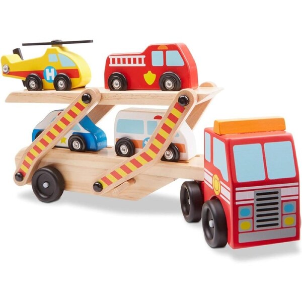 Melissa & Doug Emergency Vehicle Carrier Kids/Childrens Interactive Toy 3+