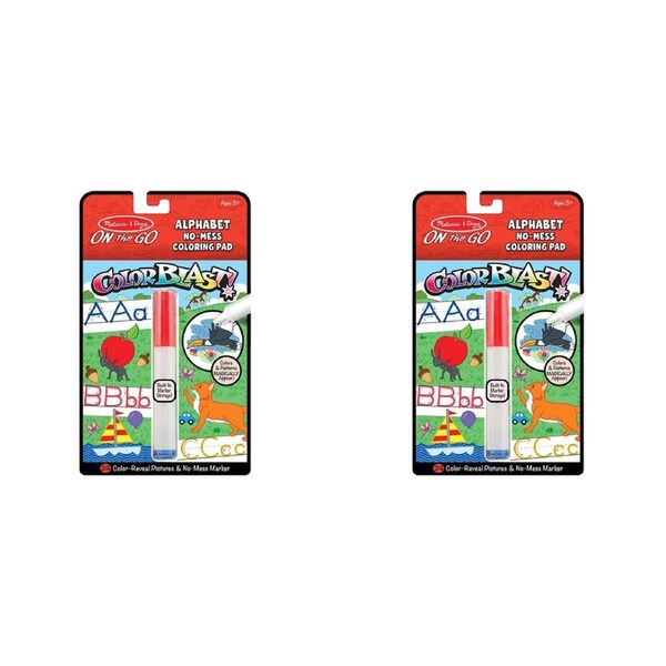 2x Melissa & Doug On The Go Color Blast! Alphabet Kids/Childrens Play Toy 3+