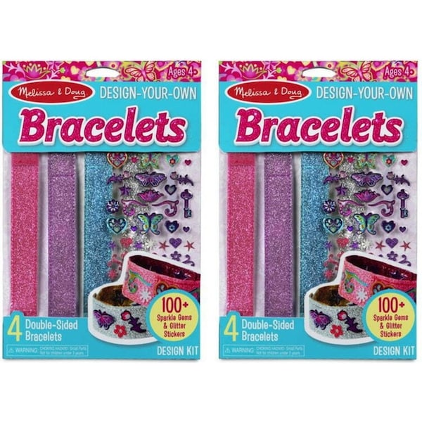 2x Melissa & Doug Design-Your-Own Bracelets Kids/Childrens Interactive Toy 4+