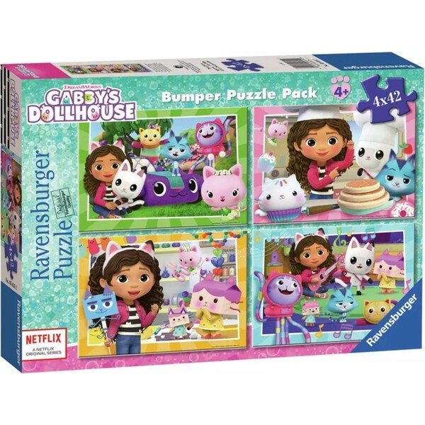 Ravensburger Gabbys Dollhouse Meow-Mazing Adventures Kids Jigsaw Puzzle Set 4y+