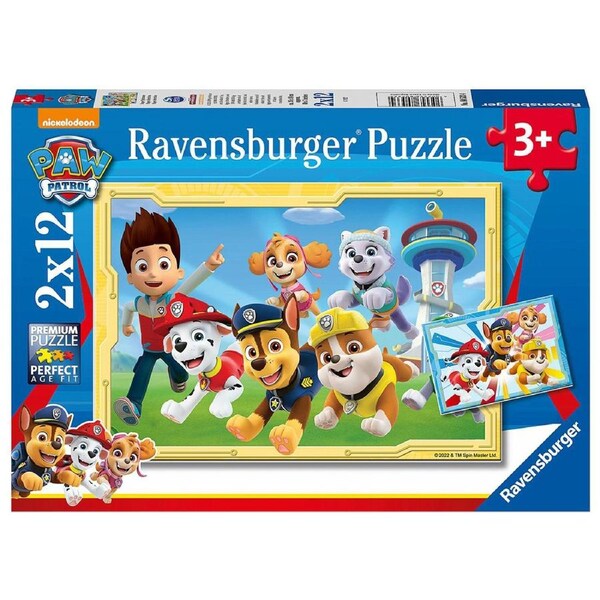 2x12pc Ravensburger Paw Patrol Super Detectives Childrens Jigsaw Puzzle Set 3y+