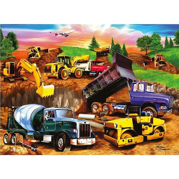 60pc Ravensburger Construction Crowd Kids/Childrens Jigsaw Puzzle Set 4y+