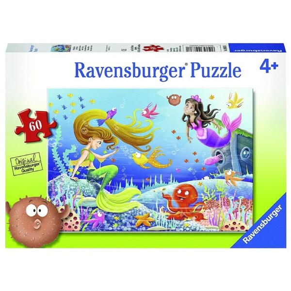 60pc Ravensburger Mermaid Tales Kids/Childrens Fantasy Jigsaw Puzzle Set 4y+