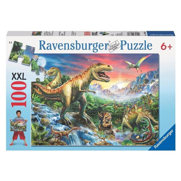 100pc Ravensburger Time Of The Dinosaurs Kids/Childrens Jigsaw Puzzle Set 6y+