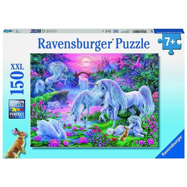 150pc Ravensburger Unicorns At Sunset Kids/Childrens Jigsaw Puzzle Set 7y+