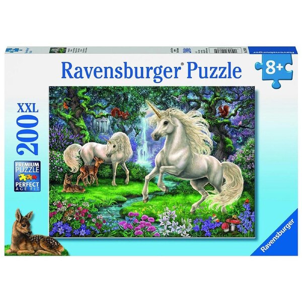200pc Ravensburger Mystical Unicorns Kids/Childrens Jigsaw Puzzle Set 8y+