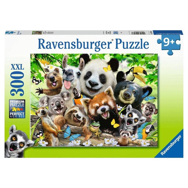 300pc Ravensburger Wildlife Selfie Kids/Childrens Jigsaw Puzzle Set 9y+