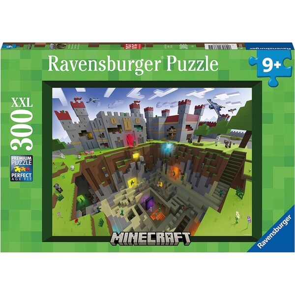 300pc Ravensburger Minecraft Cutaway Kids/Childrens Jigsaw Puzzle Set 9y+