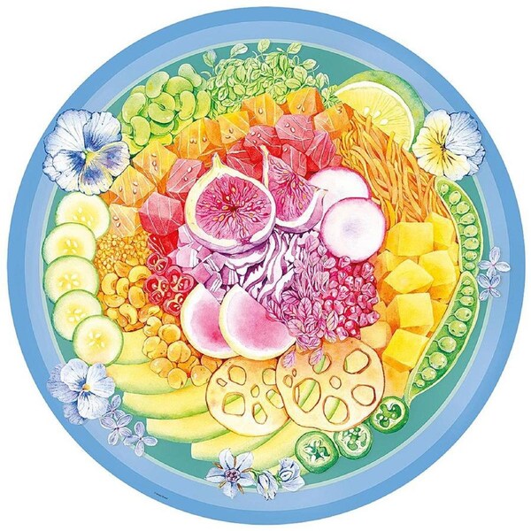 500pc Ravensburger Poke Bowl Circle Theme Family Jigsaw Puzzle Set