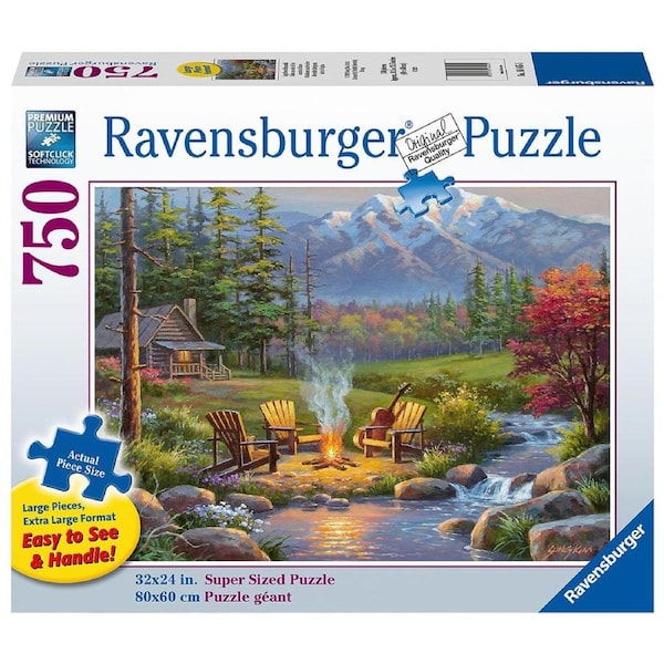 750pc Ravensburger Riverside Livingroom Family Kids/Childrens Jigsaw Puzzle Set