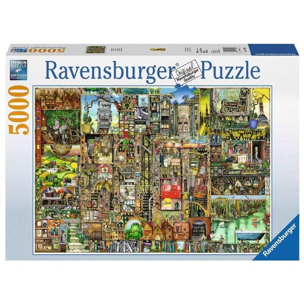 5000pc Ravensburger Colin Thompson Bizarre Town Family Jigsaw Puzzle Set