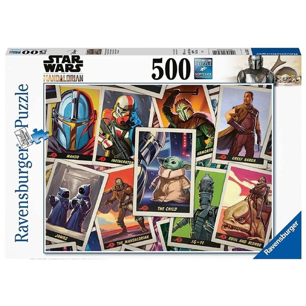 500pc Ravensburger Star Wars The Mandalorian The Child Family Jigsaw Puzzle Set