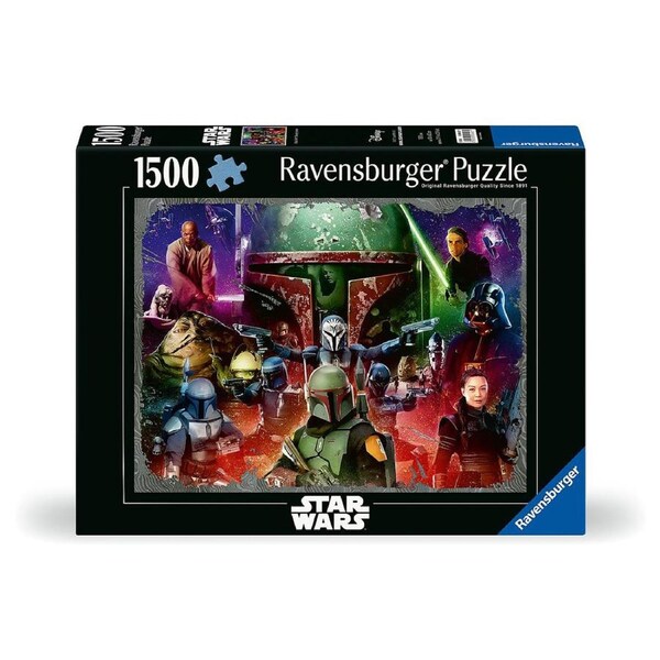 1500pc Ravensburger Star Wars Boba Fett: Bounty Hunter Jigsaw Puzzle Set Family