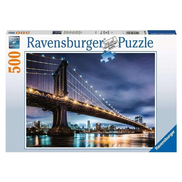 500pc Ravensburger Ny The City That Never Sleeps Family Jigsaw Puzzle Set