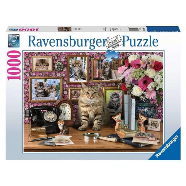 1000pc Ravensburger My Cute Kitty Theme Family Jigsaw Puzzle Set