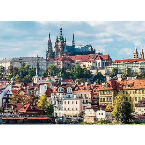 1000pc Ravensburger Prague Castle Theme Family/Family Jigsaw Puzzle Set