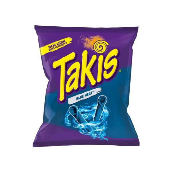 20 Pack x Takis Blue Heat Hot Chilli Pepper Chips 92g