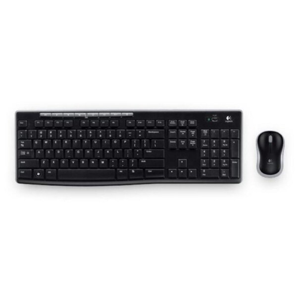 Logitech MK270R Wireless Keyboard and Mouse Combo 2.4GHz Wireless Compact Long Battery Life 8 Shortcut keys