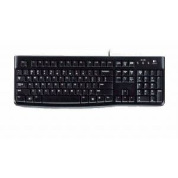 Logitech K120 Wired Keyboard Quiet typing Spill-resistant Durable keys Thin